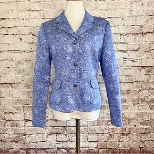 Emma James Blue Floral Women's Blazer